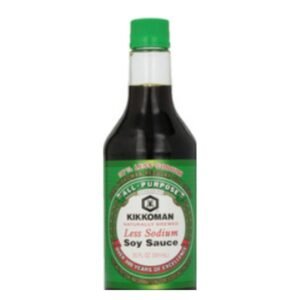 KIKKOMAN SALSA DE SOYA BAJA EN SODIO 10 OZ - 12 UNI/CAJA | KIKKOMAN LESS SODIUM SOY SAUCE 10 OZ - 12 UNIT/BOX