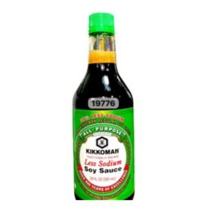KIKKOMAN SALSA DE SOYA BAJA EN SODIO 20 OZ - 12 UNI/CAJA | KIKKOMAN LESS SODIUM SOY SAUCE 20 OZ - 12 UNIT/BOX