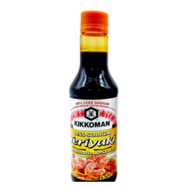 KIKKOMAN MARINADOR TERIYAKI BAJO EN SODIO 10 OZ - 12 UNI/CAJA | KIKKOMAN LESS SODIUM TERIYAKI MARINADE 10 OZ - 12 UNIT/BOX