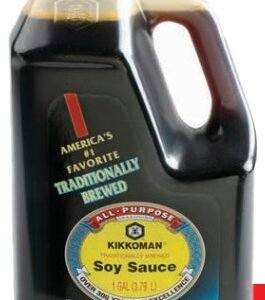 KIKKOMAN SALSA DE SOYA TRADICIONAL 3.78 L - 4 UNI/CAJA | KIKKOMAN TRADITIONALLY BREWED SOY SAUCE 3.78 L - 4 UNIT/BOX