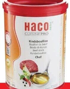 HACO CALDO DE CARNE 1 KG - 6 UNI/CAJA | HACO BEEF BROTH 1 KG - 6 UNIT/BOX