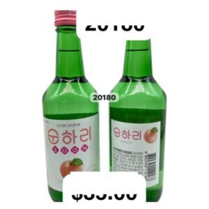 SOJU SOON HARI MELOCOT?N 360 ML - 20 UNI/CAJA | SOON HARI PEACH SOJU 360 ML - 20 UNIT/BOX