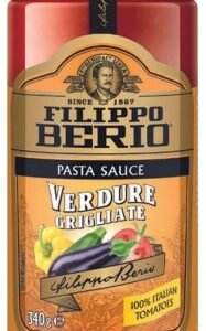 FILIPPO BERIO PASTA SAUCE VERDURE GRIGLIATE 340 G - 6 UNI/CAJA | FILIPPO BERIO GRILLED VEGETABLES PASTA SAUCE 340 G - 6 UNIT/BOX