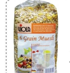 VIOLA 6 GRANOS MUESLI 1 KG - 6 UNI/CAJA | VIOLA 6 GRAIN MUESLI 1 KG - 6 UNIT/BOX