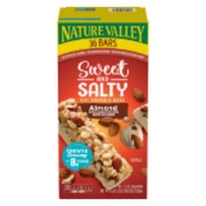 Nature Valley Barras de Granola y Almendra Dulces y Saladas 36 Unidades / 34 g / 1.2 oz | GRANOLA AND ALMOND BARS, SWEET AND SALTY 36 UNITS / 34 g / 1.2 oz