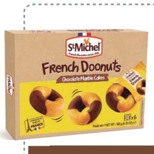 ST MICHEL DONUTS CHOCOLATE MARBLE CAKES 180 G - 9 UNI/CAJA | ST MICHEL DONUTS CHOCOLATE MARBLE CAKES 180 G - 9 UNIT/BOX
