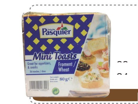 PASQUIER MINI TOASTS 80 G - 24 UNI/CAJA | PASQUIER MINI TOASTS 80 G - 24 UNIT/BOX