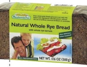 MESTEMACHER NATURAL WHOLE RYE BREAD 500 G - 12 UNI/CAJA | MESTEMACHER NATURAL WHOLE RYE BREAD 500 G - 12 UNIT/BOX