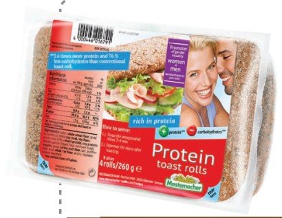 MESTEMACHER TOAST PROTEIN 260 G - 12 UNI/CAJA | MESTEMACHER TOAST PROTEIN 260 G - 12 UNIT/BOX