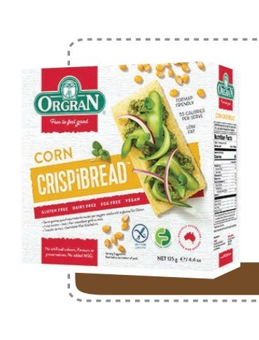 ORGRAN TORTILLA DE MA?Z CORN CRISPBREAD 125 G - 6 UNI/CAJA | ORGRAN CORN CRISPBREAD 125 G - 6 UNIT/BOX