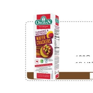 ORGRAN BEETROOT AND TURMERIC WAFER CRACKERS 100 G - 10 UNI/CAJA | ORGRAN BEETROOT AND TURMERIC WAFER CRACKERS 100 G - 10 UNIT/BOX