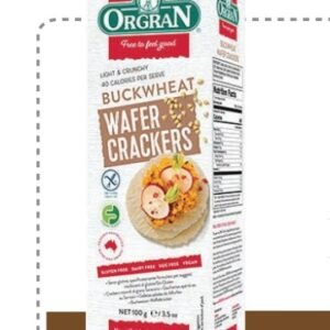 ORGRAN BUCKWHEAT WAFER CRACKERS 100 G - 10 UNI/CAJA | ORGRAN BUCKWHEAT WAFER CRACKERS 100 G - 10 UNIT/BOX