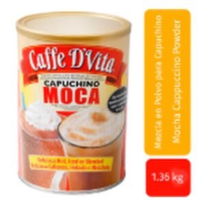 Caffe D'Vita Mezcla para Preparar Cappuccino Moca 1.36 kg | CAPPUCCINO MOCHA POWDER MIX 1.36 KG