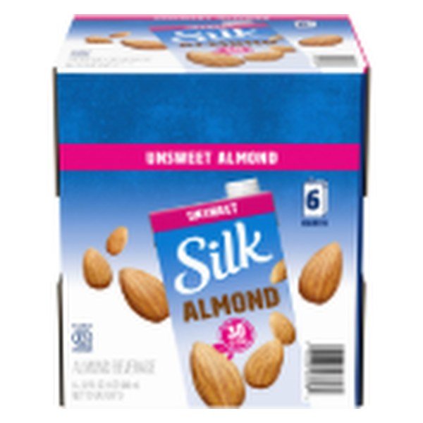 Silk Bebida de Almendras Sin Az?car Sabor Original 6 Unidades / 946 mL / 32 oz | ALMOND MILK, UNSWEETENED, ORIGINAL 6 units / 946 mL / 32 oz