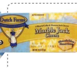 DUTCH FARMS QUESO MARBLE COLBY BARRA 227 G - 12 UNI/CAJA | DUTCH FARMS MARBLE COLBY CHEESE BAR 227 G - 12 UNIT/BOX