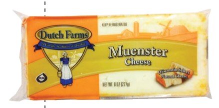 DUTCH FARMS QUESO MUENSTER BARRA 227 G - 12 UNI/CAJA | DUTCH FARMS MUENSTER CHEESE BAR 227 G - 12 UNIT/BOX