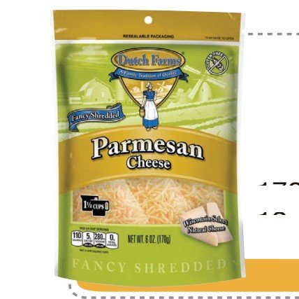 DUTCH FARMS PARMESAN RALLADO 170 G - 12 UNI/CAJA | DUTCH FARMS SHREDDED PARMESAN 170 G - 12 UNIT/BOX