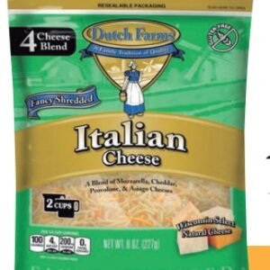 DUTCH FARMS ITALIAN RALLADO 227 G - 12 UNI/CAJA | DUTCH FARMS SHREDDED ITALIAN 227 G - 12 UNIT/BOX