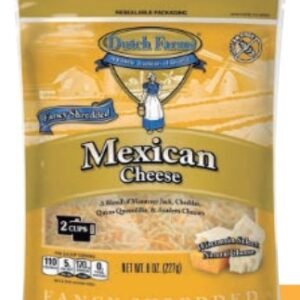 DUTCH FARMS MEXICAN RALLADO 227 G - 12 UNI/CAJA | DUTCH FARMS SHREDDED MEXICAN 227 G - 12 UNIT/BOX