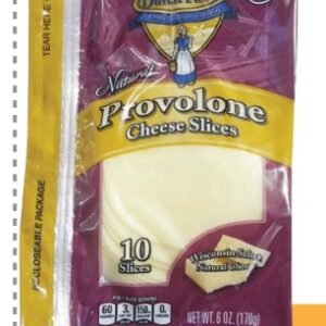 DUTCH FARMS QUESO PROVOLONE REBANADO 170 G - 12 UNI/CAJA | DUTCH FARMS SLICED PROVOLONE CHEESE 170 G - 12 UNIT/BOX