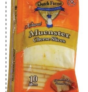 DUTCH FARMS QUESO MUENSTER REBANADO 170 G - 12 UNI/CAJA | DUTCH FARMS SLICED MUENSTER CHEESE 170 G - 12 UNIT/BOX