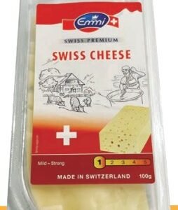 EMMI QUESO SUIZO REBANADO 100 G - 10 UNI/CAJA | EMMI SLICED SWISS CHEESE 100 G - 10 UNIT/BOX