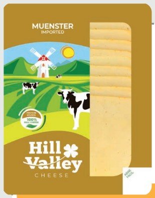 HILL VALLEY MUENSTER REBANADO 170 G - 12 UNI/CAJA | HILL VALLEY SLICED MUENSTER 170 G - 12 UNIT/BOX