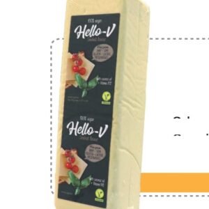 HELLO-V QUESO AHUMADO 3 KG - 6 UNI/CAJA | HELLO-V VEGAN SMOKED CHEESE 3 KG - 6 UNIT/BOX