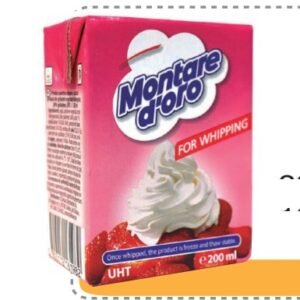 MONTARE D'ORO WHIP CREAM 200 ML - 12 UNI/CAJA | MONTARE D'ORO WHIP CREAM 200 ML - 12 UNIT/BOX
