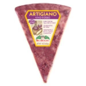Belgioioso Queso Artigiano Vino Rosso 453 g / 16 oz | CHEESE, ARTISANAL, RED WINE FLAVORED 453 g / 16 oz