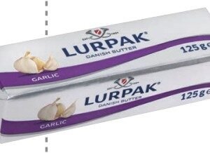 LURPAK MANTEQUILLA CON AJO 125 G - 12 UNI/CAJA | LURPAK GARLIC BUTTER 125 G - 12 UNIT/BOX