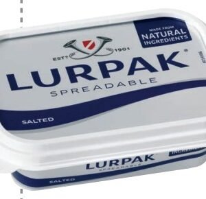 LURPAK MANTEQUILLA UNTABLE CON SAL 250 G - 12 UNI/CAJA | LURPAK SALTED SPREADABLE BUTTER 250 G - 12 UNIT/BOX