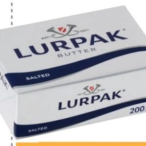 LURPAK MANTEQUILLA CON SAL 200 G - 20 UNI/CAJA | LURPAK SALTED BUTTER 200 G - 20 UNIT/BOX