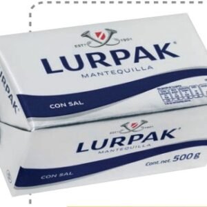 LURPAK MANTEQUILLA CON SAL 500 G - 20 UNI/CAJA | LURPAK SALTED BUTTER 500 G - 20 UNIT/BOX