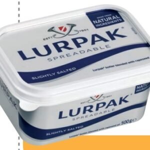 LURPAK MANTEQUILLA UNTABLE CON SAL 500 G - 12 UNI/CAJA | LURPAK SALTED SPREADABLE BUTTER 500 G - 12 UNIT/BOX