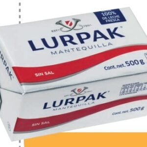 LURPAK MANTEQUILLA SIN SAL 500 G - 20 UNI/CAJA | LURPAK UNSALTED BUTTER 500 G - 20 UNIT/BOX