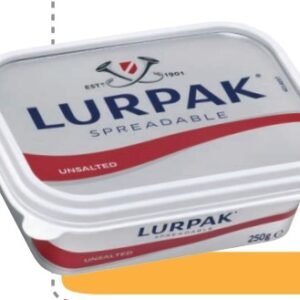 LURPAK MANTEQUILLA UNTABLE SIN SAL 250 G - 12 UNI/CAJA | LURPAK UNSALTED SPREADABLE BUTTER 250 G - 12 UNIT/BOX