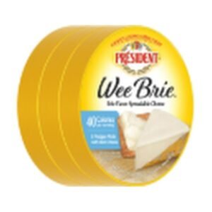 President Queso Brie Esparcible 3 Unidades / 139 g / 4.9 oz | CHEESE, BRIE, SPREADABLE 3 Units / 139 g / 4.9 oz