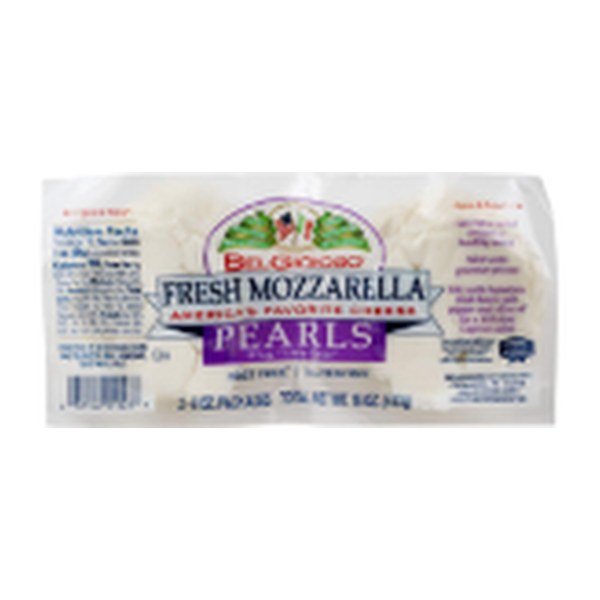 Belgioioso Perlas de Queso Mozzarella Fresco 2 Unidades / 226 g | CHEESE, MOZZARELLA, FRESH PEARLS 2 Units / 226 g