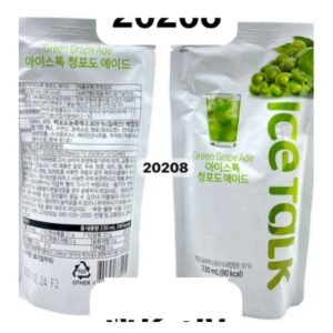 ICE TALK BEBIDA DE UVA VERDE A10 230 ML - 50 UNI/CAJA | ICE TALK A10 GREEN GRAPE ADE 230 ML - 50 UNIT/BOX