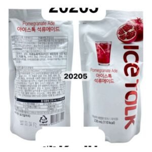 ICE TALK BEBIDA DE GRANADA A4 230 ML - 50 UNI/CAJA | ICE TALK A4 POMEGRANATE ADE 230 ML - 50 UNIT/BOX