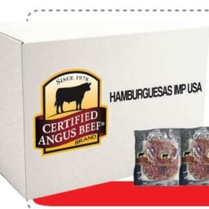 CERTIFIED ANGUS BEEF HAMBURGUESAS CHUCK GROUND 80/20 113 G - 56 UNI/CAJA | CERTIFIED ANGUS BEEF CHUCK GROUND BURGERS 80/20 113 G - 56 UNIT/BOX