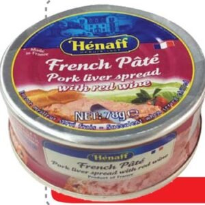 H?NAFF PORK LIVER SPREAD DE FOIE 78 G - 12 UNI/CAJA | H?NAFF PORK LIVER SPREAD 78 G - 12 UNIT/BOX