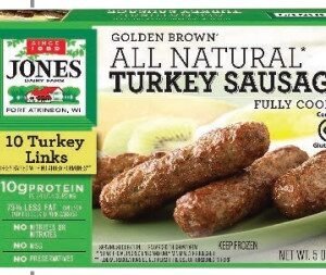 JONES TURKEY SAUSAGE LINK 142 G - 12 UNI/CAJA | JONES TURKEY SAUSAGE LINK 142 G - 12 UNIT/BOX