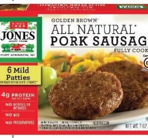 JONES PORK SAUSAGE PATTY 198 G - 12 UNI/CAJA | JONES PORK SAUSAGE PATTY 198 G - 12 UNIT/BOX
