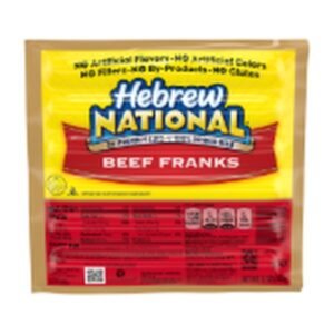Hebrew National Salchicha de Res 3 Unidades / 340 g / 12 oz | BEEF SAUSAGES (FRANKS) 3 Units / 340 g / 12 oz
