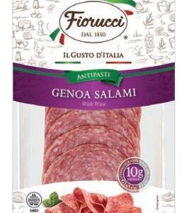 FIORUCCI SALAMI GENOA REBANADO 113 G - 12 UNI/CAJA | FIORUCCI SLICED GENOA SALAMI 113 G - 12 UNIT/BOX