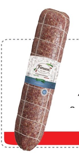 FIORUCCI SOPRESSATA PIEZA +/- 3.6 KG - 3 UNI/CAJA | FIORUCCI SOPRESSATA PIECE +/- 3.6 KG - 3 UNIT/BOX