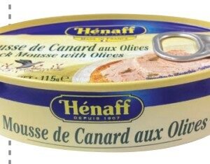 H?NAFF PATE DUCK MOUSSE CON OLIVES 115 G - 12 UNI/CAJA | H?NAFF DUCK MOUSSE PATE WITH OLIVES 115 G - 12 UNIT/BOX