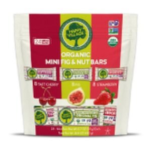 Happy Village Mini Barras Org?nicas de Higos y Nueces 24 Unidades / 20 g / 0.7 oz | ORGANIC FIG AND NUT MINI BARS 24 UNITS / 20 g / 0.7 oz